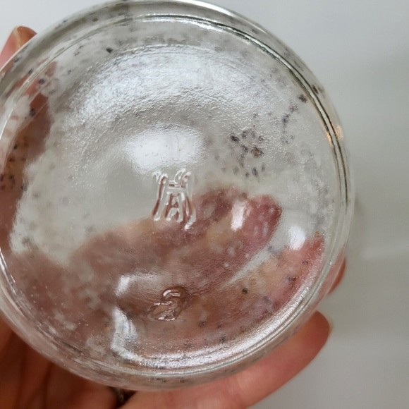 Vintage Hazel Atlas Gold & White Speckled Cruet Set Oil & Vinegar Mid Century - Picture 6 of 7